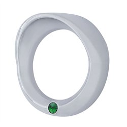 UP40682-Signature Series Small Gauge Cover With Visor For 2006+ Peterbilt - Green Crystal