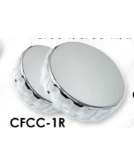 LNCCFCC-2-Chrome Plated Billet Aluminum PB Fuel Cap Cover (Set of 2)