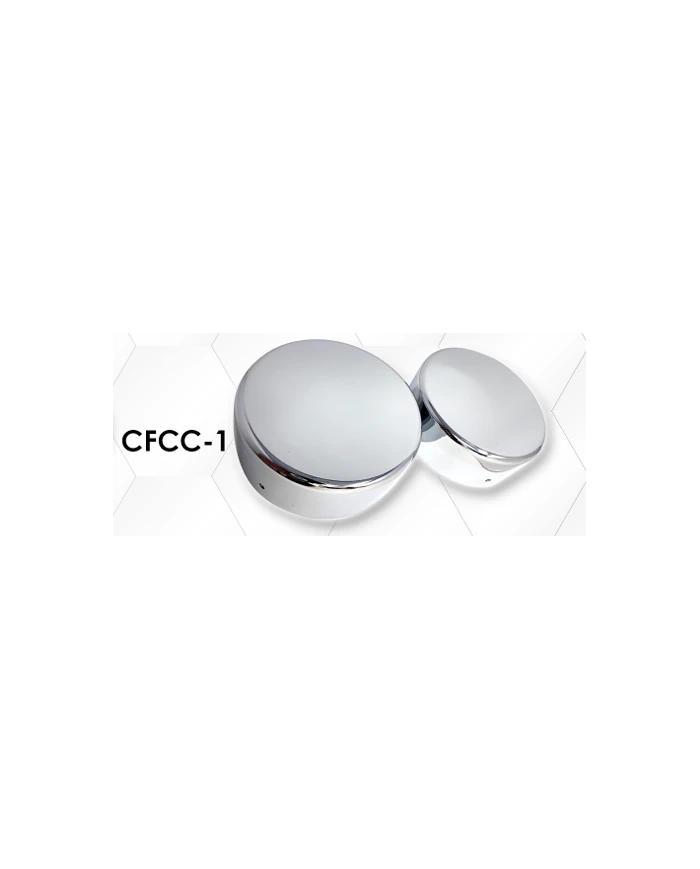 LNCCFCC-1-Chrome Plated Billet Aluminum KW Fuel Cap Cover (Set of 2)