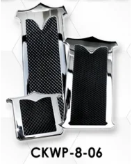LNCCKWP-8SQ-Chrome Plated Billet Aluminum KW Square Pedal Set ('05 & Older) (Set of 3)