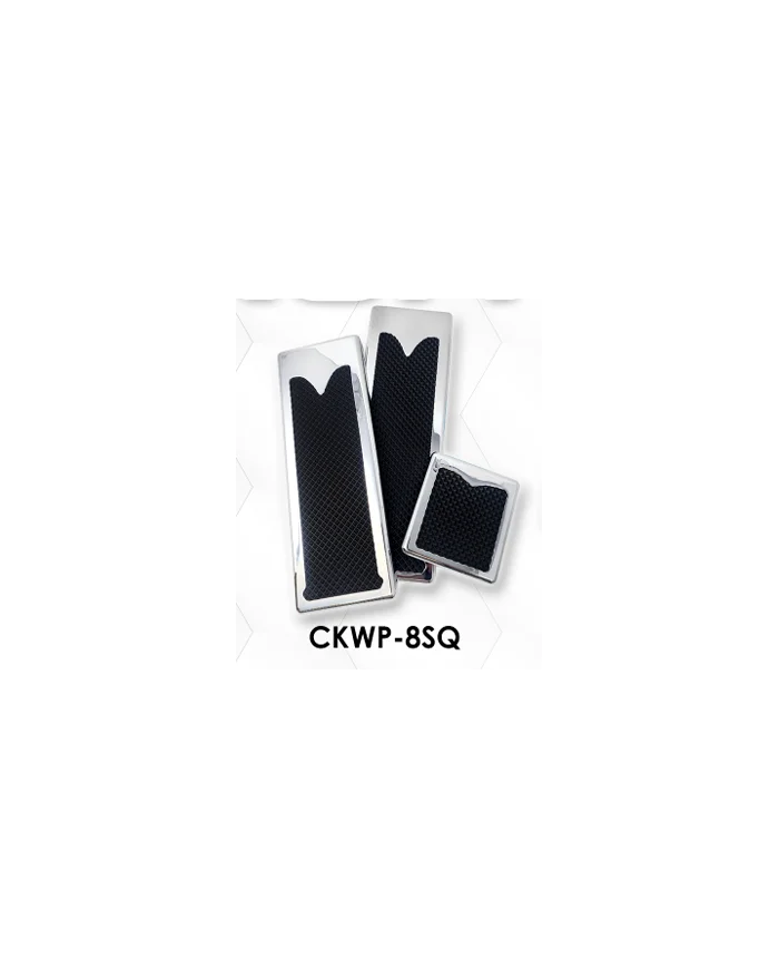 LNCCKWP-8SQ-Chrome Plated Billet Aluminum KW Square Pedal Set ('05 & Older) (Set of 3)