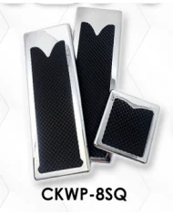 LNCCKWP-8SQ-Chrome Plated Billet Aluminum KW Square Pedal Set ('05 & Older) (Set of 3)