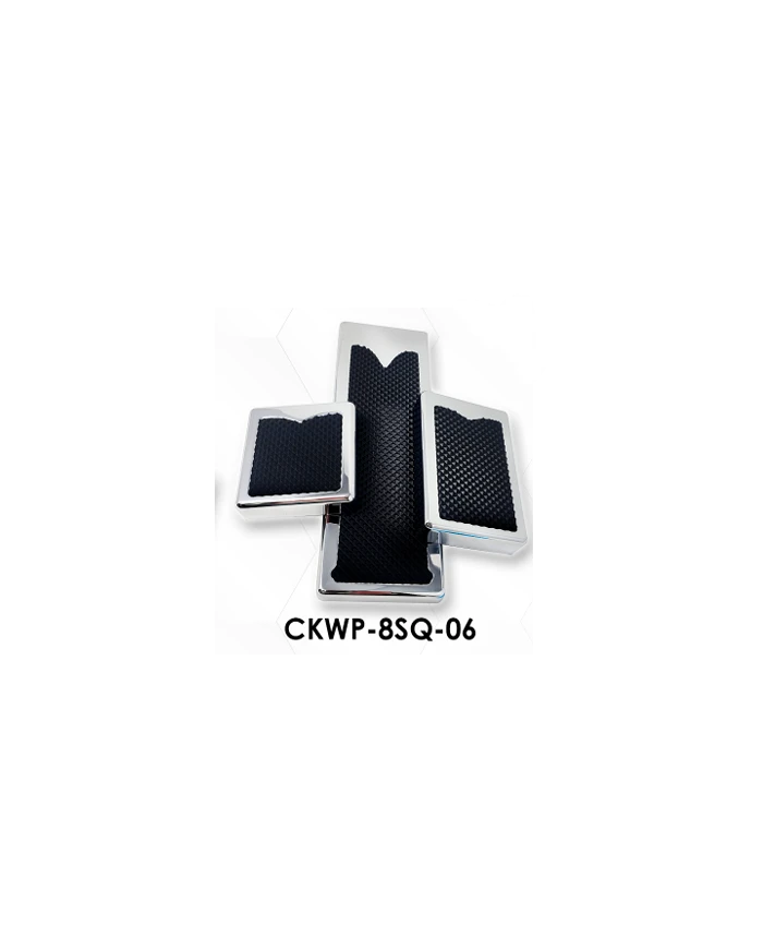 LNCCKWP-8SQ-06-Chrome Plated Billet Aluminum KW Square Pedal Set ('06 & Newer) (Set of 3) LNCCKWP-8SQ-06-Chrome Plated Billet Aluminum KW Square Pedal Set ('06 & Newer) (Set of 3)