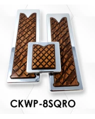 LNCCKWP-8SQW-Chrome Plated Billet Aluminum KW Walnut Wooden Inlay Square Pedal Set ('05 and Older) (Set of 3) LNCCKWP-8SQW-Chrome Plated Billet Aluminum KW Walnut Wooden Inlay Square Pedal Set ('05 and Older) (Set of 3)