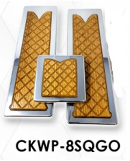 LNCCKWP-8SQW-Chrome Plated Billet Aluminum KW Walnut Wooden Inlay Square Pedal Set ('05 and Older) (Set of 3) LNCCKWP-8SQW-Chrome Plated Billet Aluminum KW Walnut Wooden Inlay Square Pedal Set ('05 and Older) (Set of 3)