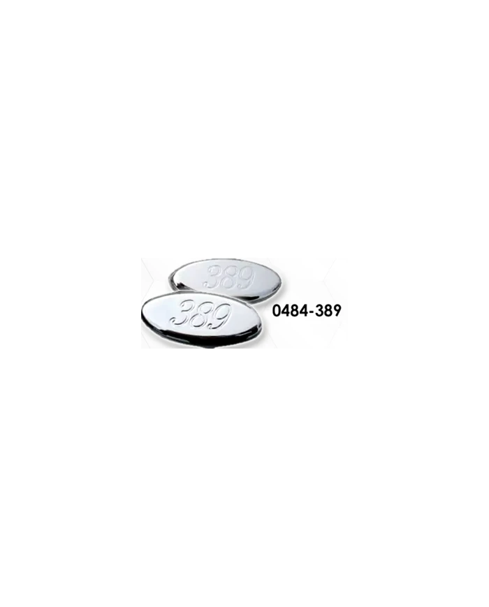 LNC0484-389-Chrome Plated Billet Aluminum Tractor/Trailer Knobs (PB Oval w/389) (Set of 2) LNC0484-389-Chrome Plated Billet Aluminum Tractor/Trailer Knobs (PB Oval w/389) (Set of 2)