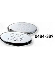 LNC0484-389-Chrome Plated Billet Aluminum Tractor/Trailer Knobs (PB Oval w/389) (Set of 2) LNC0484-389-Chrome Plated Billet Aluminum Tractor/Trailer Knobs (PB Oval w/389) (Set of 2)