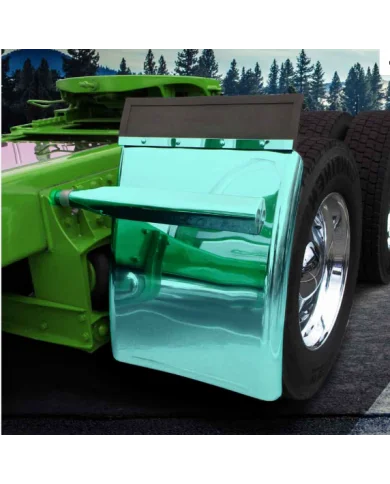 TXTFEN-Q31GR-Fenders - Smoke & Mirror - Green - Quarter - 31" with Triangle Mounts TXTFEN-Q31GR-Fenders - Smoke & Mirror - Green - Quarter - 31" with Triangle Mounts