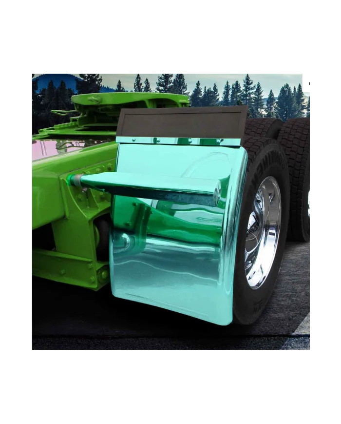 TXTFEN-Q31GR-Fenders - Smoke & Mirror - Green - Quarter - 31" with Triangle Mounts TXTFEN-Q31GR-Fenders - Smoke & Mirror - Green - Quarter - 31" with Triangle Mounts
