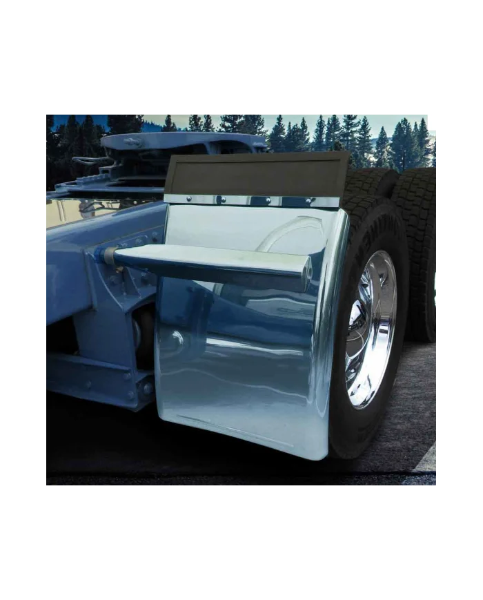 TXTFEN-Q31BL-Fenders - Smoke & Mirror - Blue - Quarter - 31" with Triangle Mounts