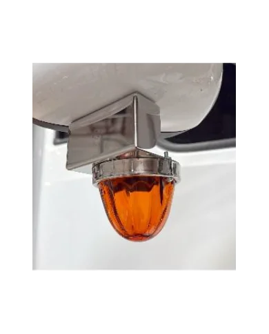 Universal straight-down watermelon light bracket for aero-style mirrors(PAIR)