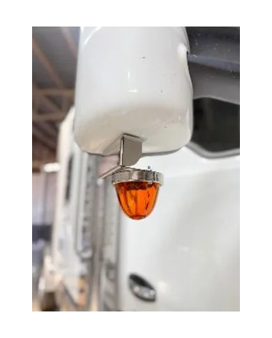 Universal straight-down watermelon light bracket for aero-style mirrors(PAIR)