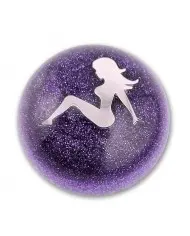 Glitter mud flap girl left facing ball shift knob Glitter mud flap girl left facing ball shift knob