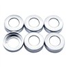 UP40891-Chrome Plastic Toggle Switch Nut Covers For    Diameter Round Nut (6-Pack)