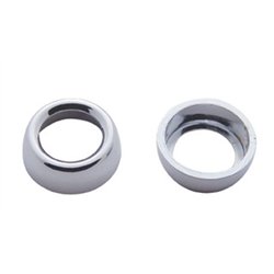 UP40893-Chrome Plastic Toggle Switch Nut Cover For Freightliner (Card Of 6)