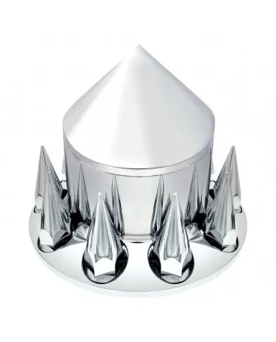 UP10243 - Spike Rear Axle Cover With 33mm Spike Thread-On Nut Covers - Chrome UP10243 - Spike Rear Axle Cover With 33mm Spike Thread-On Nut Covers - Chrome