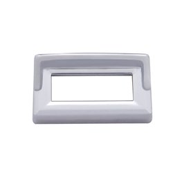 UP40957-Chrome Plastic Switch Label Covers With Visor For 2005 & Older Kenworth (6-Pack)