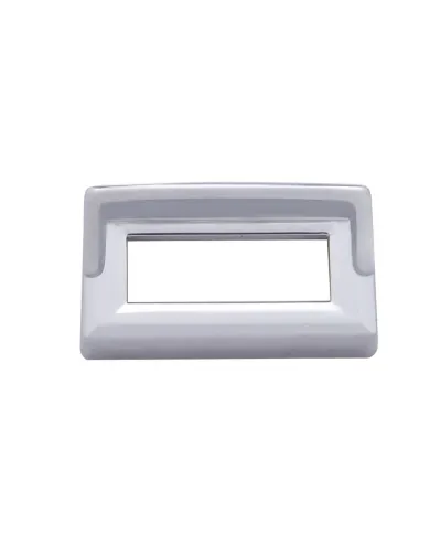 UP40957-Chrome Plastic Switch Label Covers With Visor For 2005 & Older Kenworth (6-Pack)