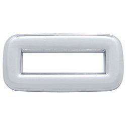 UP40959-Chrome Plastic Toggle Switch Label Cover Without Visor For 2002+ Peterbilt (Card Of 6)