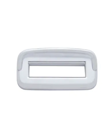 UP40960-Chrome Plastic Toggle Switch Label Cover With Visor For 2002+ Peterbilt (Card Of 6)