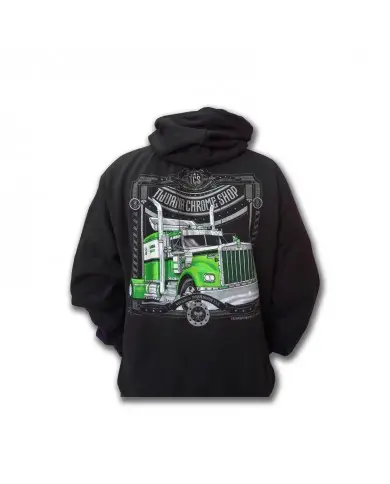 TCS HOODIE BLACK KW GREEN W900 -TCSS227