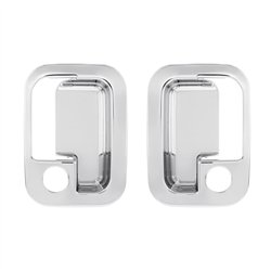 UP40962-Chrome Exterior Door Handle Cover For 2003+ Kenworth & 2004+ Peterbilt Trucks- Pair (Driver & Passenger)
