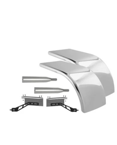 BA500HT-KIT-24X27.5" 430SS 14GA 68" HALF FENDER PAIR WITH KIT