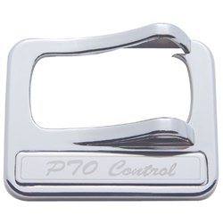 UP40974-Chrome Plastic Rocker Switch Cover With Stainless Plaque For Peterbilt - PTO Control