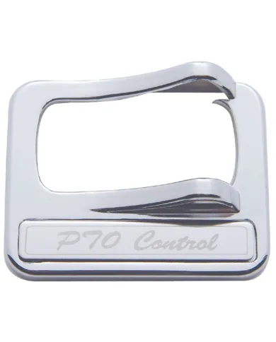 UP40974-Chrome Plastic Rocker Switch Cover With Stainless Plaque For Peterbilt - PTO Control