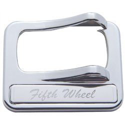 UP40976-Chrome Plastic Rocker Switch Cover With Stainless Plaque For Peterbilt - Fifth Wheel