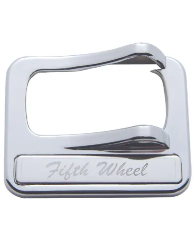 UP40976-Chrome Plastic Rocker Switch Cover With Stainless Plaque For Peterbilt - Fifth Wheel