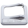UP40976-Chrome Plastic Rocker Switch Cover With Stainless Plaque For Peterbilt - Fifth Wheel