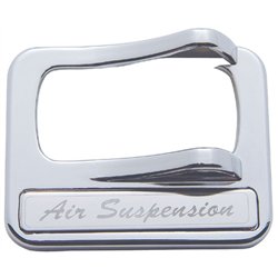 UP40977-Chrome Plastic Rocker Switch Cover With Stainless Plaque For Peterbilt - Air Suspension