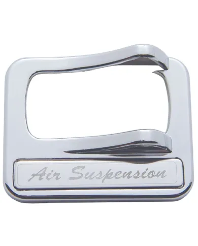 UP40977-Chrome Plastic Rocker Switch Cover With Stainless Plaque For Peterbilt - Air Suspension