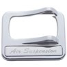 UP40977-Chrome Plastic Rocker Switch Cover With Stainless Plaque For Peterbilt - Air Suspension