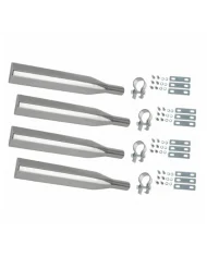 BA500HT-KIT-24X27.5" 430SS 14GA 68" HALF FENDER PAIR WITH KIT