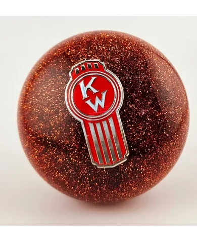 Glitter Crooked KW Kenworth Ball Shift Knob Glitter Crooked KW Kenworth Ball Shift Knob