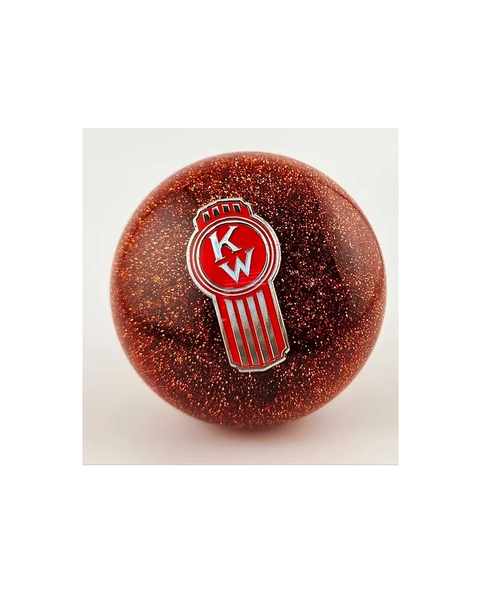 Glitter Crooked KW Kenworth Ball Shift Knob Glitter Crooked KW Kenworth Ball Shift Knob