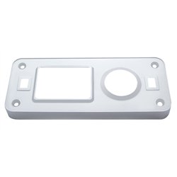 UP40980-Chrome Plastic Dome Light Cover With Swivel Light Hole For Peterbilt 386 (2006-2010) & 387 (1999-2010)