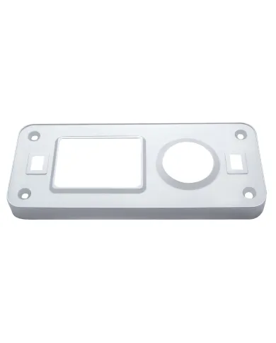 UP40980-Chrome Plastic Dome Light Cover With Swivel Light Hole For Peterbilt 386 (2006-2010) & 387 (1999-2010)