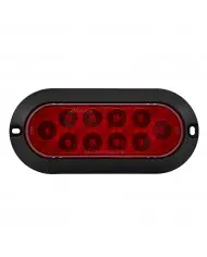 MXM63320R-A-6” Oval Red Stop/Turn/Tail Surface Mount Black ↑