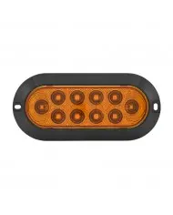 MXM63320R-A-6” Oval Red Stop/Turn/Tail Surface Mount Black ↑