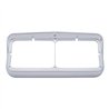 UP40983B-Chrome Plastic Rectangular Dual 4" X 6" Headlight Bezel With Visor (Bulk)