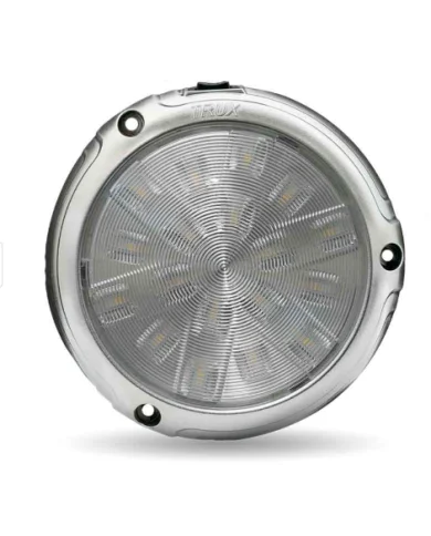 TXTLED-ID20-CHROME INTERIOR LED DOME LIGHT WITH DUAL FUNCTION SIX COLORS
