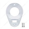 UP40985-Chrome Plastic Teardrop Style Dome Light Cover For Kenworth T600/T660/T800/W900