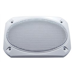 UP40987-Chrome 6-3/8" X 4-5/16" Speaker Covers For Various Peterbilt Models (Pair)