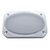 UP40987-Chrome 6-3/8" X 4-5/16" Speaker Covers For Various Peterbilt Models (Pair)