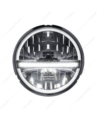 UP31020 - ULTRALIT - 20 High Power LED 5-3/4" Headlight With LED DRL/Position Light - Black