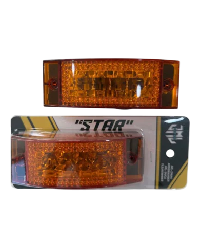 JML-2X6AA 2" X 6" Rectangular 16 LED AMBER "STAR" Marker / Turn Signal Light