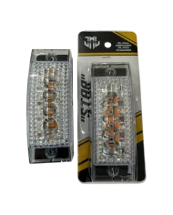 JML-2X6AA 2" X 6" Rectangular 16 LED AMBER "STAR" Marker / Turn Signal Light